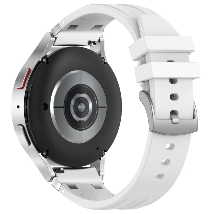 For Garmin Forerunner 265 22mm Quick Release Silver Buckle Royal Silicone Watch Band(White) - free shipping - PMC TechLife - Order now!