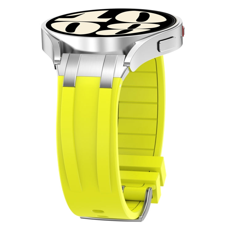 For Garmin Forerunner 265 22mm Quick Release Silver Buckle Royal Silicone Watch Band(Vital Yellow) - free shipping - PMC TechLife - Order now!