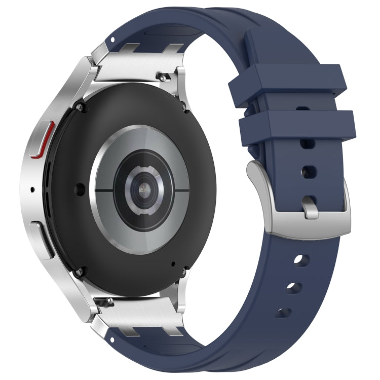 For Garmin Forerunner 255 22mm Quick Release Silver Buckle Royal Silicone Watch Band(Navy Blue) - free shipping - PMC TechLife - Order now!