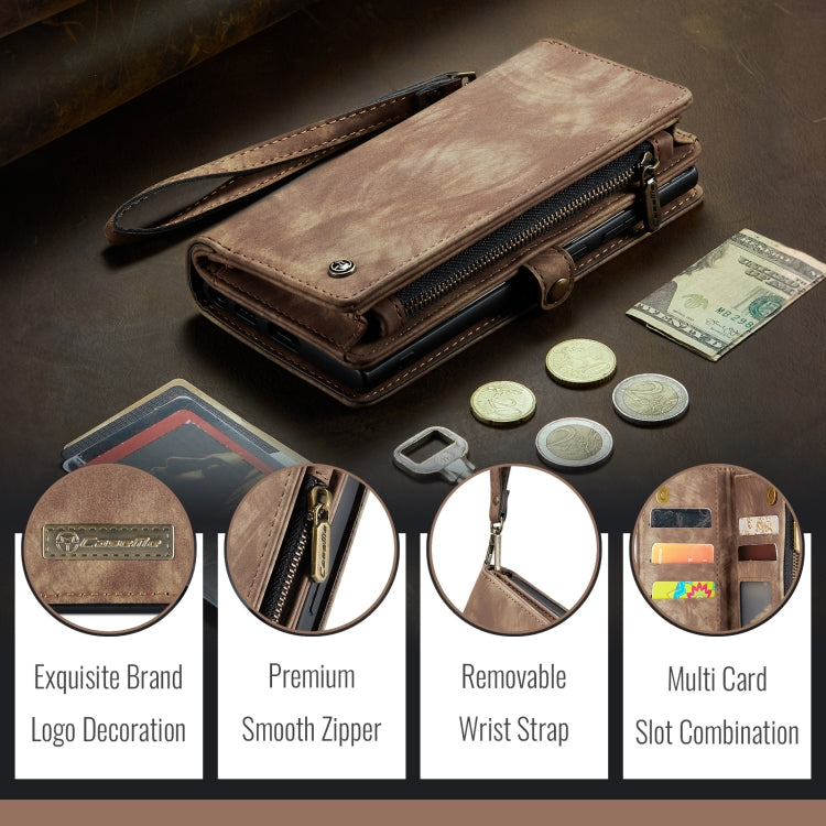 For iPhone 16 Plus CaseMe 008 Detachable Multifunctional Leather Phone Case(Brown) - free shipping - PMC Jewellery - Order now!