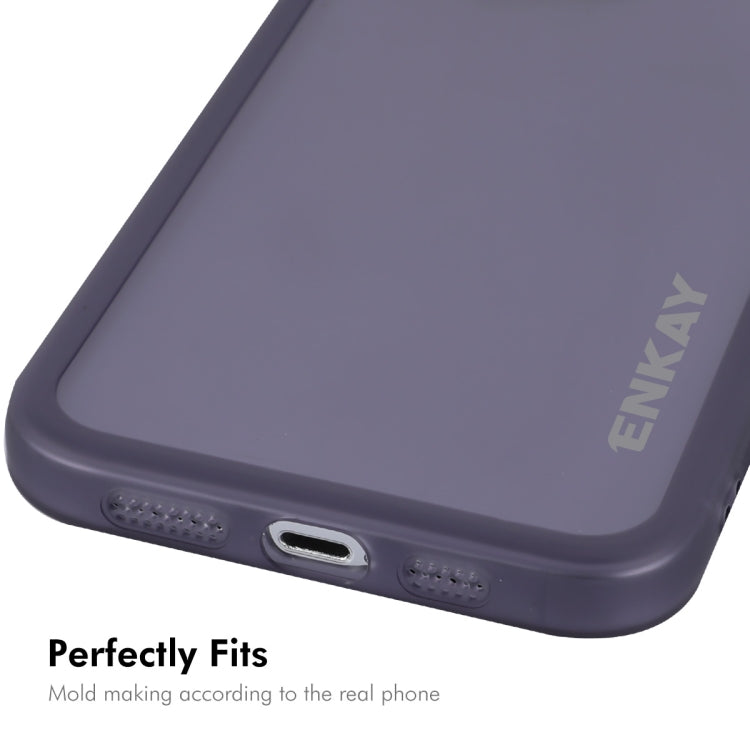 For iPhone 16 Pro ENKAY Hat-Prince Translucent Matte TPU Phone Case with Lens Film(White) - iPhone 16 Pro Cases by ENKAY | Online Shopping South Africa | PMC Jewellery | Buy Now Pay Later Mobicred