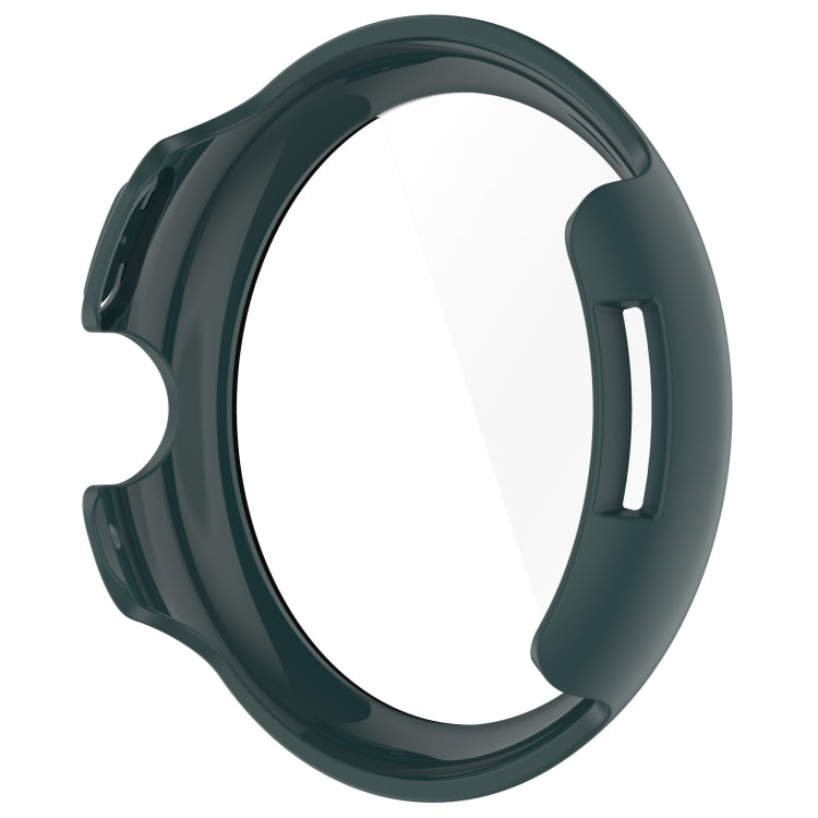 For Google Pixel Watch 3 41mm PC + Tempered Film Integrated Watch Protective Case(Green) - Watch Cases by PMC TechLife | Online Shopping South Africa | PMC TechLife | Buy Now Pay Later Mobicred