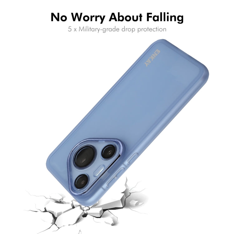 For Huawei Pura 70 ENKAY Hat-Prince Translucent Matte TPU Phone Case with Lens Film + 9H Big Arc Edge Film(White) - Huawei Cases by ENKAY | Online Shopping South Africa | PMC Jewellery | Buy Now Pay Later Mobicred