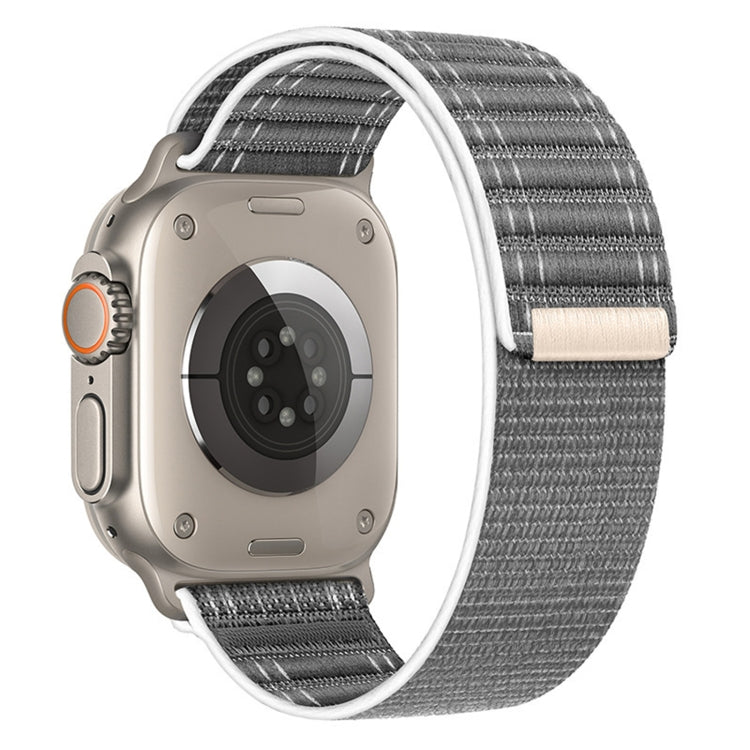 For Apple Watch Ultra 2 49mm Sea Wave Nylon Hook and Loop Fastener Watch Band(Gray) - Watch Bands by PMC Jewellery | Online Shopping South Africa | PMC Jewellery | Buy Now Pay Later Mobicred