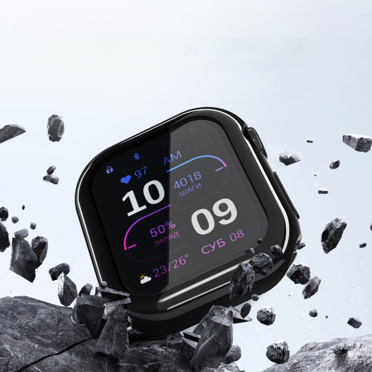 For Apple Watch Series 10 42mm Full Coverage TPU Electroplated Watch Case(Rose Gold) - Watch Cases by PMC TechLife | Online Shopping South Africa | PMC TechLife | Buy Now Pay Later Mobicred