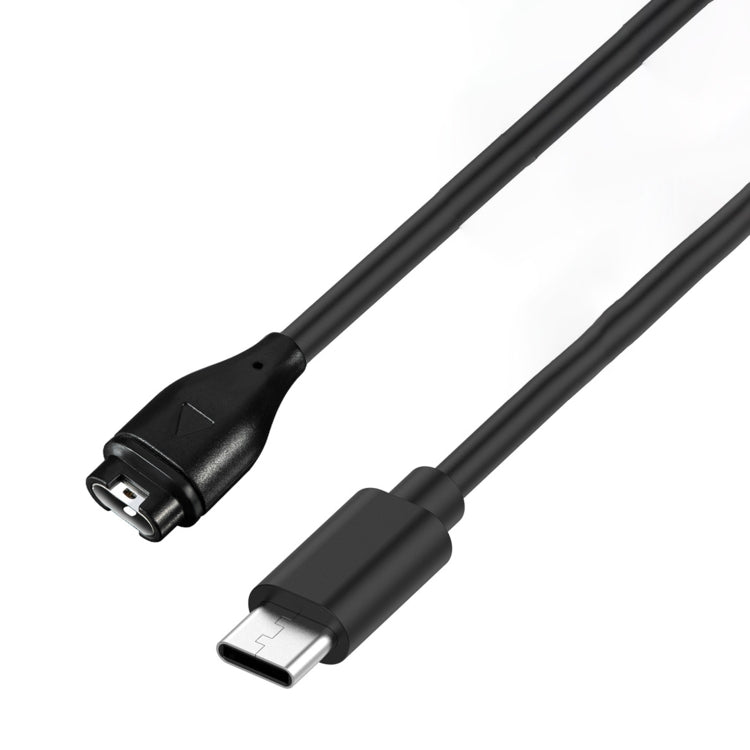 For Garmin Fenix 8 AMOLED / Vivoactive 6 USB-C / Type-C Interface Smart Watch Charging Cable, Length: 1m(black) - Charger by PMC TechLife | Online Shopping South Africa | PMC TechLife | Buy Now Pay Later Mobicred