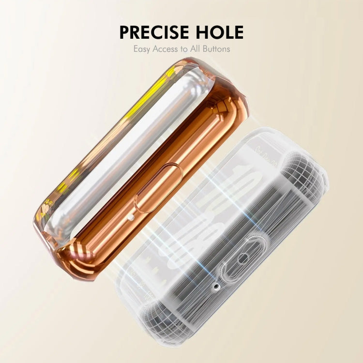 For Samsung Galaxy Fit3 ENKAY Hat-Prince Full Coverage Electroplated Soft TPU Case with Screen Protection(Transparent) - free shipping - PMc TechLife - Order now!