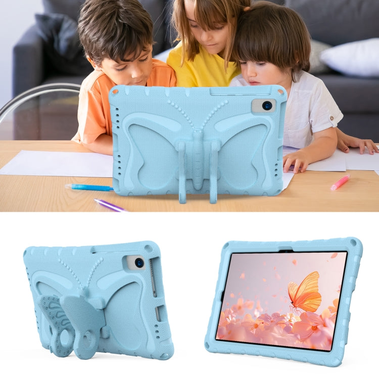 For Lenovo Tab M10 Plus TB-X606F 10.3 Butterfly Bracket EVA Shockproof Tablet Case(Light Blue) - Lenovo by PMC TechLife | Online Shopping South Africa | PMC TechLife | Buy Now Pay Later Mobicred
