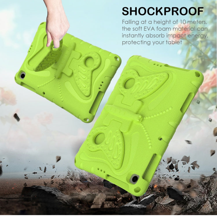 For Lenovo Tab M10 HD TB-328 10.1 Butterfly Bracket EVA Shockproof Tablet Case(Grass Green) - Lenovo by PMC TechLife | Online Shopping South Africa | PMC TechLife | Buy Now Pay Later Mobicred