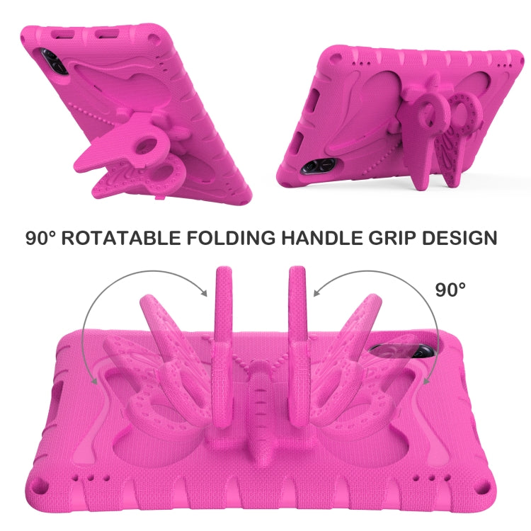 For Honor Pad X9 Butterfly Bracket EVA Shockproof Tablet Case(Rose Red) - Honor by PMC TechLife | Online Shopping South Africa | PMC TechLife | Buy Now Pay Later Mobicred