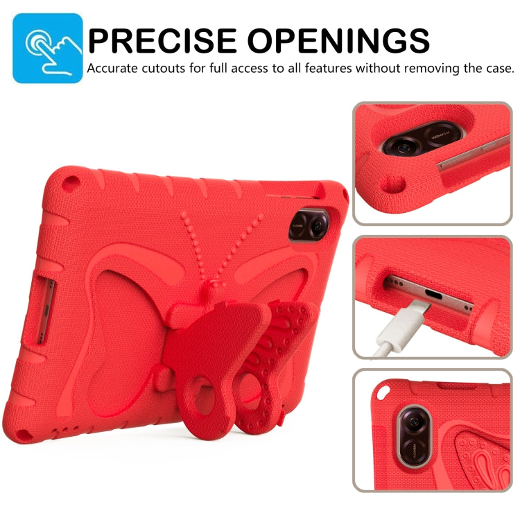 For Honor Pad X8 Pro 11.5 Butterfly Bracket EVA Shockproof Tablet Case(Red) - Honor by PMC TechLife | Online Shopping South Africa | PMC TechLife | Buy Now Pay Later Mobicred