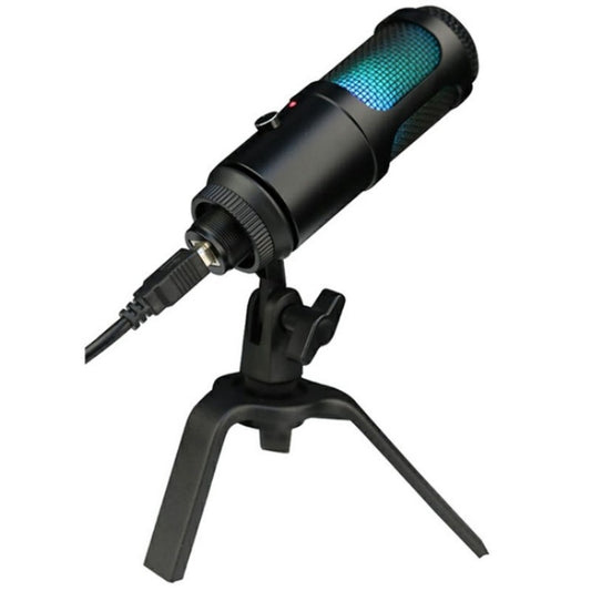 A6 USB Interface Laptop Recording Microphone with RGB Light - Microphone by PMC Jewellery | Online Shopping South Africa | PMC Jewellery | Buy Now Pay Later Mobicred