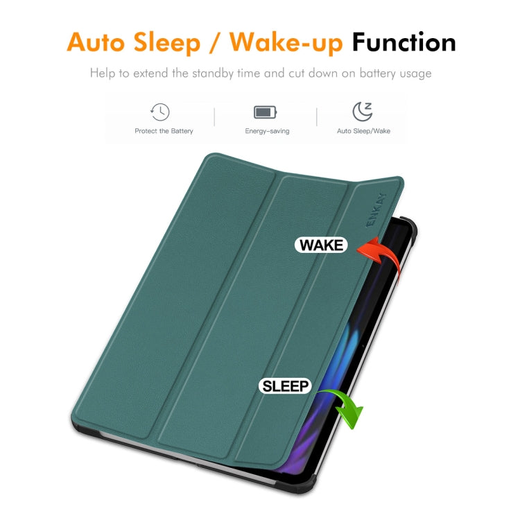 For Xiaomi Pad 7 / 7 Pro 11.2 ENKAY Tri-fold Custer Texture Leather Smart Tablet Case(Red) - free shipping - PMc TechLife - Order now!