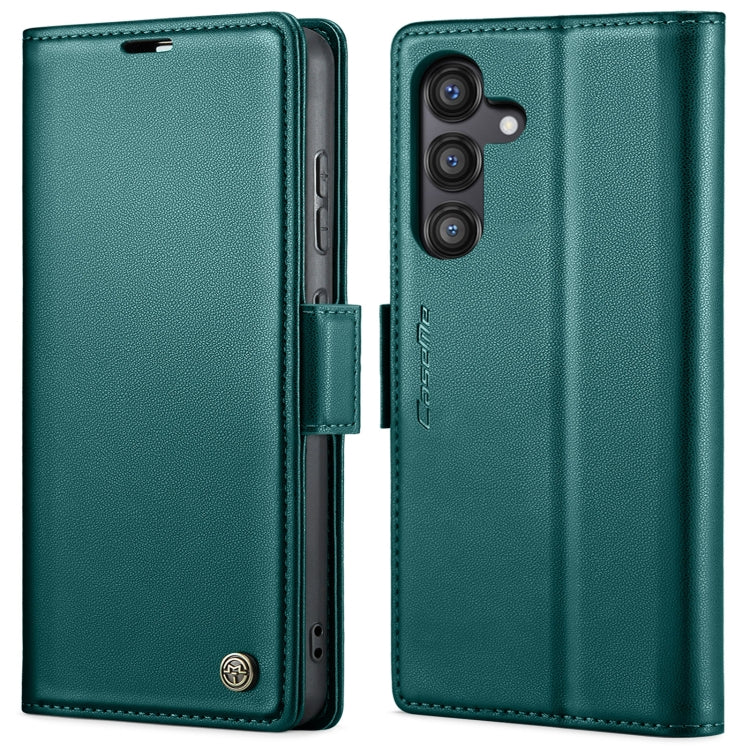 For Samsung Galaxy S24 FE 5G CaseMe 023 Butterfly Buckle Litchi Texture RFID Anti-theft Leather Phone Case(Green) - Galaxy S24 FE 5G Cases by CaseMe | Online Shopping South Africa | PMC Jewellery | Buy Now Pay Later Mobicred