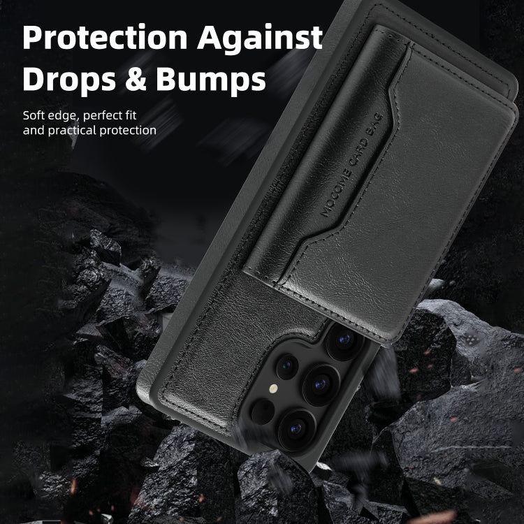For Samsung Galaxy S25+ 5G Shield Multi-functional MagSafe Card Bag Phone Case(Black) - Galaxy S25+ 5G Cases by PMC Jewellery | Online Shopping South Africa | PMC Jewellery | Buy Now Pay Later Mobicred
