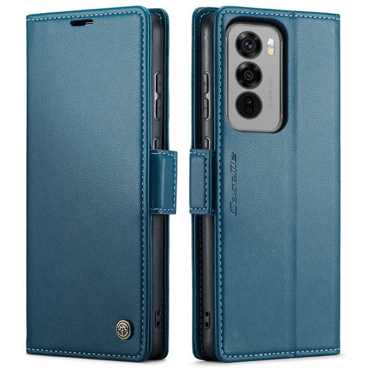 For OPPO Reno12 Pro 5G Global CaseMe 023 Butterfly Buckle Litchi Texture RFID Anti-theft Leather Phone Case(Blue) - Reno12 Pro Cases by CaseMe | Online Shopping South Africa | PMC Jewellery | Buy Now Pay Later Mobicred