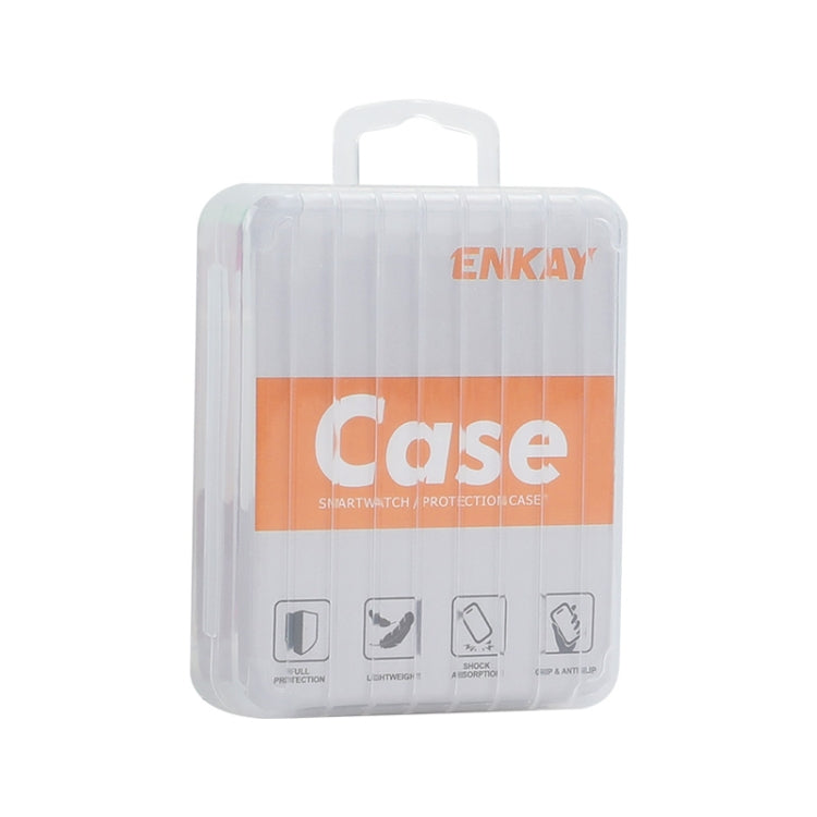 For Apple Watch Series 10 46mm ENKAY Hat-Prince Solid Color PC Watch Case Shockproof Cover(Silver) - free shipping - PMc TechLife - Order now!