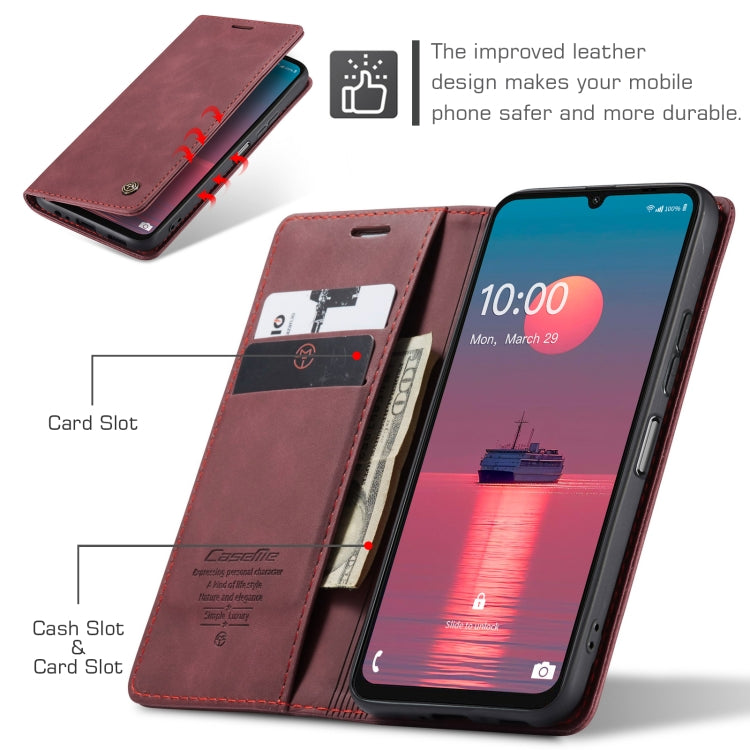 For Samsung Galaxy A06 CaseMe 013 Multifunctional Horizontal Flip Leather Phone Case(Red) - Galaxy Phone Cases by CaseMe | Online Shopping South Africa | PMC Jewellery | Buy Now Pay Later Mobicred