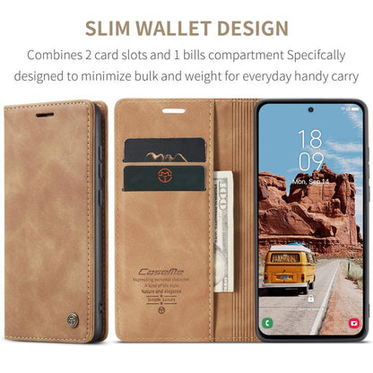 For Samsung Galaxy S25+ 5G CaseMe 013 Multifunctional Horizontal Flip Leather Phone Case(Brown) - Galaxy S25+ 5G Cases by CaseMe | Online Shopping South Africa | PMC Jewellery | Buy Now Pay Later Mobicred