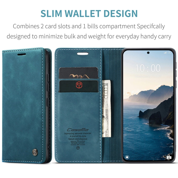 For Xiaomi 14T Pro CaseMe 013 Multifunctional Horizontal Flip Leather Phone Case(Blue) - 14T Pro Cases by CaseMe | Online Shopping South Africa | PMC Jewellery | Buy Now Pay Later Mobicred