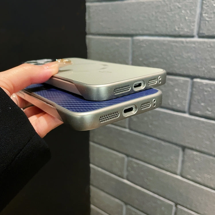 For iPhone 15 AG Carbon Fiber Frameless MagSafe Phone Case(Gold) - free shipping - PMc TechLife - Order now!
