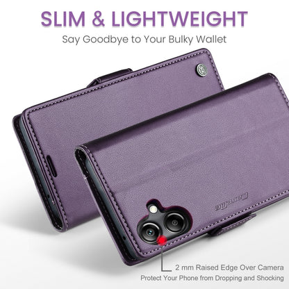 For Samsung Galaxy A06 CaseMe 023 Butterfly Buckle Litchi Texture RFID Anti-theft Leather Phone Case(Purple) - Galaxy Phone Cases by CaseMe | Online Shopping South Africa | PMC Jewellery | Buy Now Pay Later Mobicred