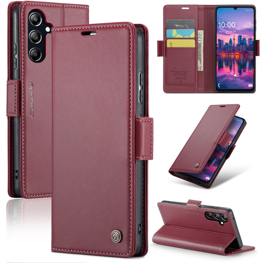 For Samsung Galaxy A16 5G CaseMe 023 Butterfly Buckle Litchi Texture RFID Anti-theft Leather Phone Case(Red) - Galaxy Phone Cases by CaseMe | Online Shopping South Africa | PMC Jewellery | Buy Now Pay Later Mobicred