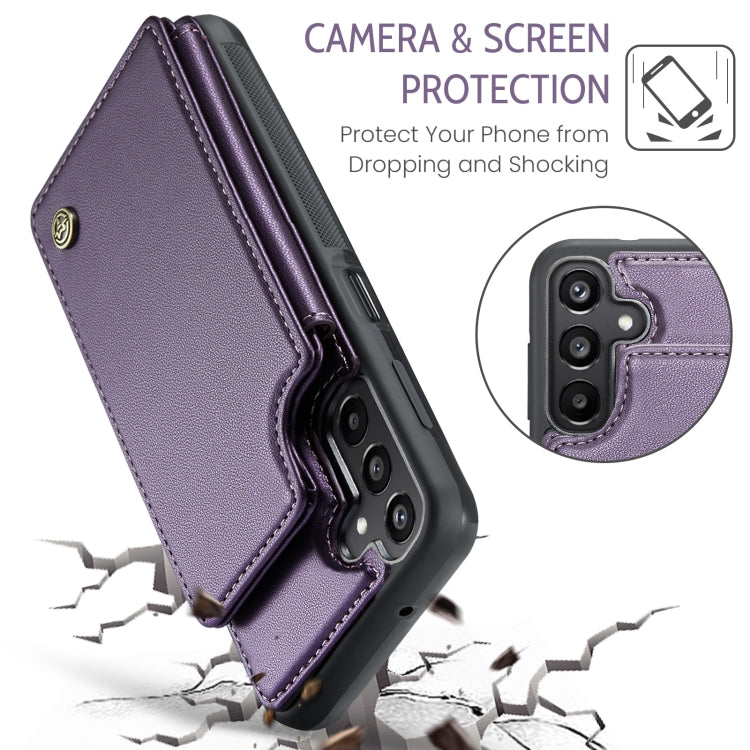 For Samsung Galaxy A16 5G CaseMe C22 Card Slots Holder RFID Anti-theft Phone Case(Purple) - Galaxy Phone Cases by CaseMe | Online Shopping South Africa | PMC Jewellery | Buy Now Pay Later Mobicred