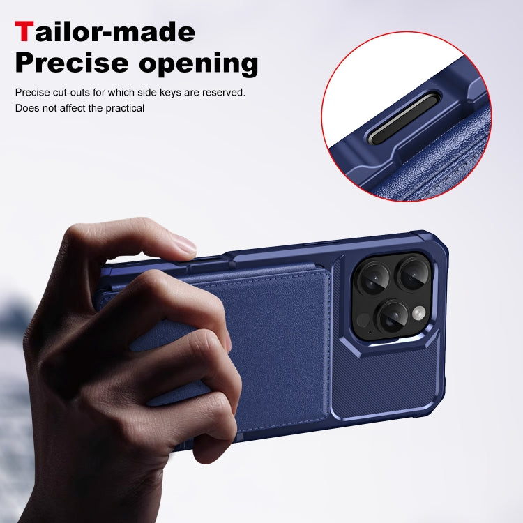 For iPhone 16 Pro Max ENKAY Hat-Prince Card Slot Wallet TPU Back Leather Phone Case with Lens Film(Black) - iPhone 16 Pro Max Cases by ENKAY | Online Shopping South Africa | PMC Jewellery | Buy Now Pay Later Mobicred