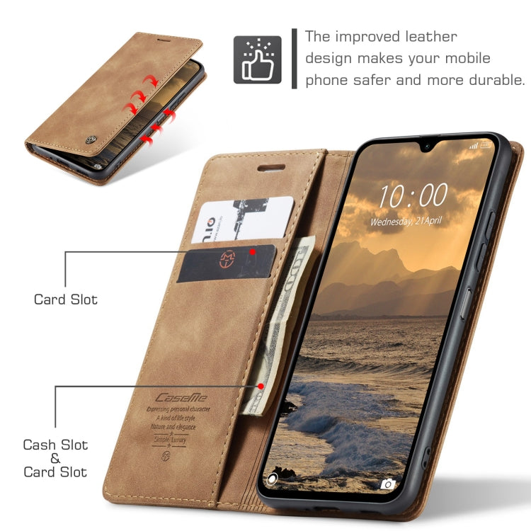 For Redmi 14C CaseMe 013 Multifunctional Horizontal Flip Leather Phone Case(Brown) - 14C Cases by CaseMe | Online Shopping South Africa | PMC Jewellery | Buy Now Pay Later Mobicred