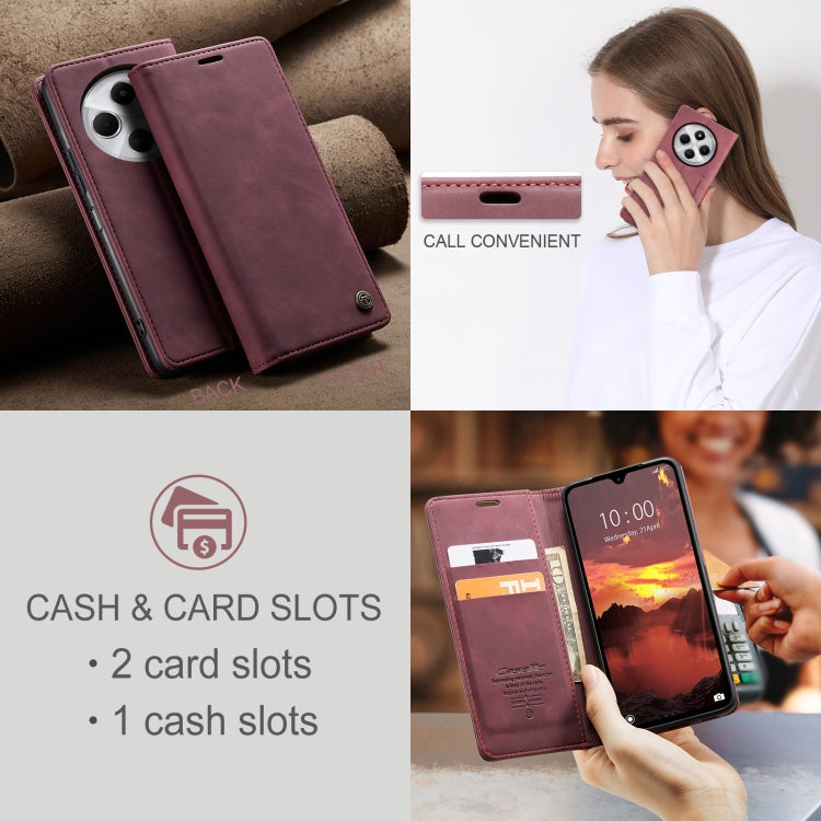 For Redmi 14C CaseMe 013 Multifunctional Horizontal Flip Leather Phone Case(Red) - 14C Cases by CaseMe | Online Shopping South Africa | PMC Jewellery | Buy Now Pay Later Mobicred