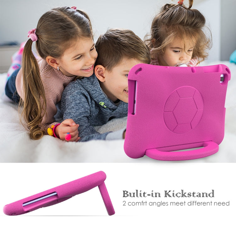 For Honor Pad X8 / X8 Lite 10.1 Handle Football Shaped EVA Shockproof Tablet Case(Rose Red) - Honor by PMC TechLife | Online Shopping South Africa | PMC TechLife | Buy Now Pay Later Mobicred