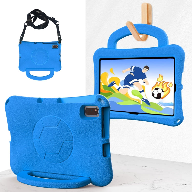 For Huawei MatePad SE 10.4 2022 / 2023 Handle Football Shaped EVA Shockproof Tablet Case(Blue) - Huawei by PMC TechLife | Online Shopping South Africa | PMC TechLife | Buy Now Pay Later Mobicred