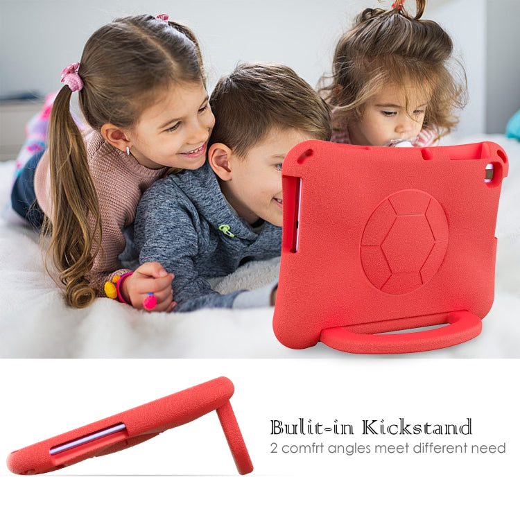 For Huawei MatePad SE 10.1 2022 Handle Football Shaped EVA Shockproof Tablet Case(Red) - Huawei by PMC TechLife | Online Shopping South Africa | PMC TechLife | Buy Now Pay Later Mobicred