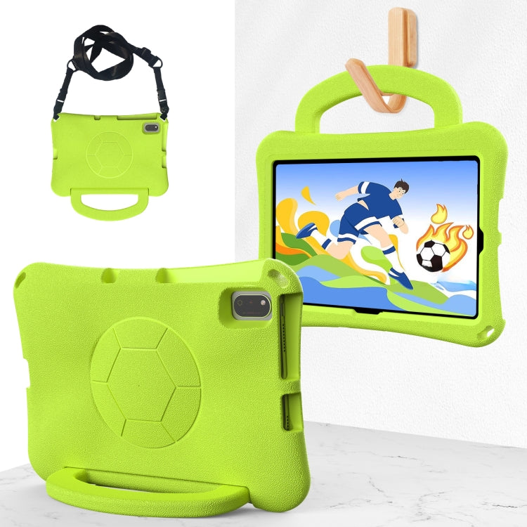 For Huawei MatePad 10.4 2020 / 2022 Handle Football Shaped EVA Shockproof Tablet Case(Grass Green) - Huawei by PMC TechLife | Online Shopping South Africa | PMC TechLife | Buy Now Pay Later Mobicred