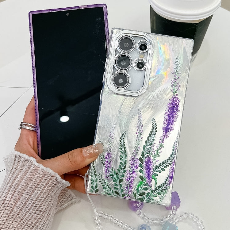 For Samsung Galaxy S25 5G Electroplating Flowers Plants Texture Wristband TPU Phone Case(Colorful Peony FL10) - Galaxy S25 5G Cases by PMC Jewellery | Online Shopping South Africa | PMC Jewellery | Buy Now Pay Later Mobicred