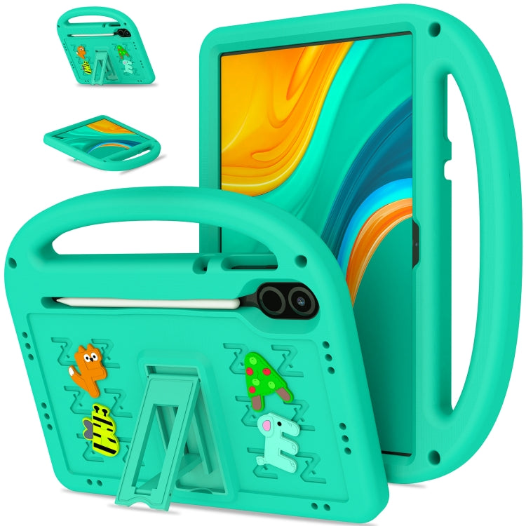 For Honor Pad X9 11.5  Cartoon Sparrow EVA Shockproof Tablet Case(Glacier Green) - Honor by PMC TechLife | Online Shopping South Africa | PMC TechLife | Buy Now Pay Later Mobicred
