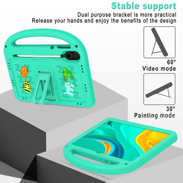 For Honor Pad X9 11.5  Cartoon Sparrow EVA Shockproof Tablet Case(Glacier Green) - Honor by PMC TechLife | Online Shopping South Africa | PMC TechLife | Buy Now Pay Later Mobicred