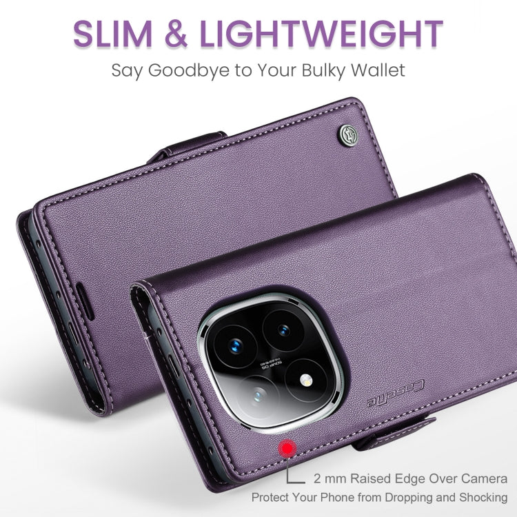 For Redmi Note 14 Pro 5G CaseMe 023 Butterfly Buckle Litchi Texture RFID Anti-theft Leather Phone Case(Purple) - Note 14 Pro Cases by CaseMe | Online Shopping South Africa | PMC Jewellery | Buy Now Pay Later Mobicred