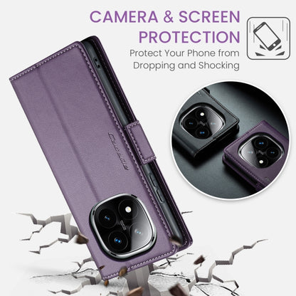 For Redmi Note 14 Pro 5G CaseMe 023 Butterfly Buckle Litchi Texture RFID Anti-theft Leather Phone Case(Purple) - Note 14 Pro Cases by CaseMe | Online Shopping South Africa | PMC Jewellery | Buy Now Pay Later Mobicred