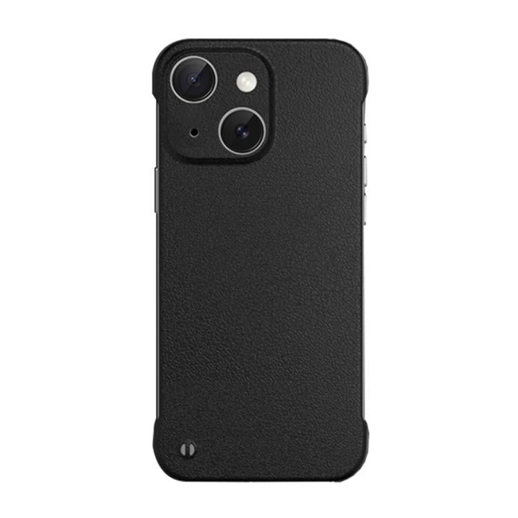 For iPhone 13 Frameless Litchi Texture PC Phone Case(Graphite Black) - iPhone 13 Cases by PMc TechLife | Online Shopping South Africa | PMc TechLife | Buy Now Pay Later Mobicred