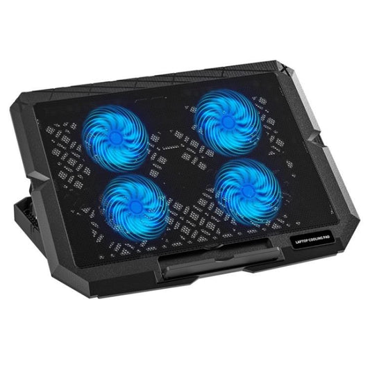 X4 4 Fan 7-Speed Control Noiseless Height Adjustable Stand Laptop Cooling Pad - Cooling Pads by PMC Jewellery | Online Shopping South Africa | PMC Jewellery | Buy Now Pay Later Mobicred