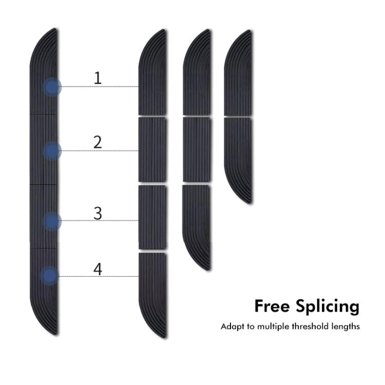 JUNSUNMAY For Ecovacs / iRobot / Mijia / Dreame Sweeping Robot Universal Silicone Threshold Bars Ramp Mat(White) - free shipping - PMc TechLife - Order now!