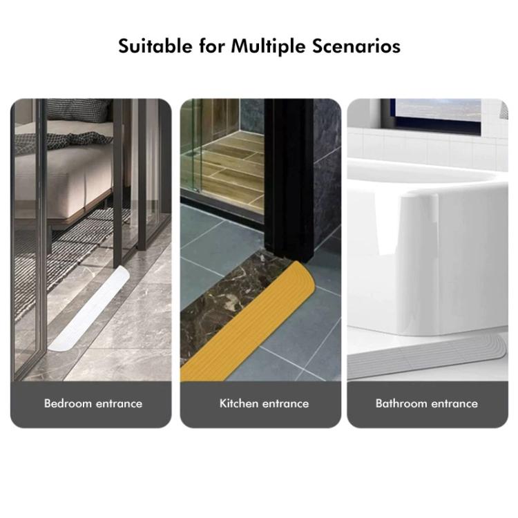 JUNSUNMAY For Ecovacs / iRobot / Mijia / Dreame Sweeping Robot Universal Silicone Threshold Bars Ramp Mat(White) - free shipping - PMc TechLife - Order now!