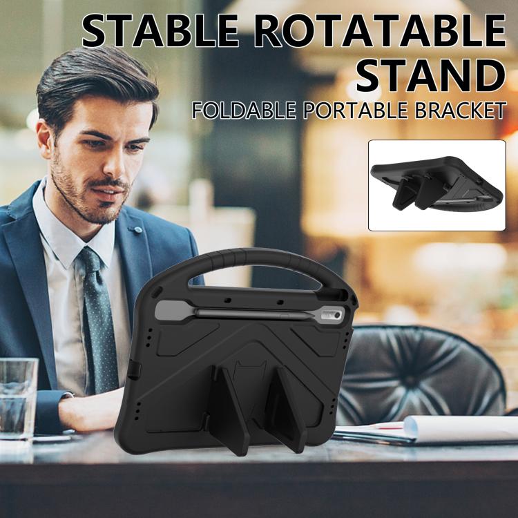 For NEC Lavie Tab T11 T1195  EVA Shockproof Tablet Case with Holder(Black) - Others by PMC TechLife | Online Shopping South Africa | PMC TechLife | Buy Now Pay Later Mobicred