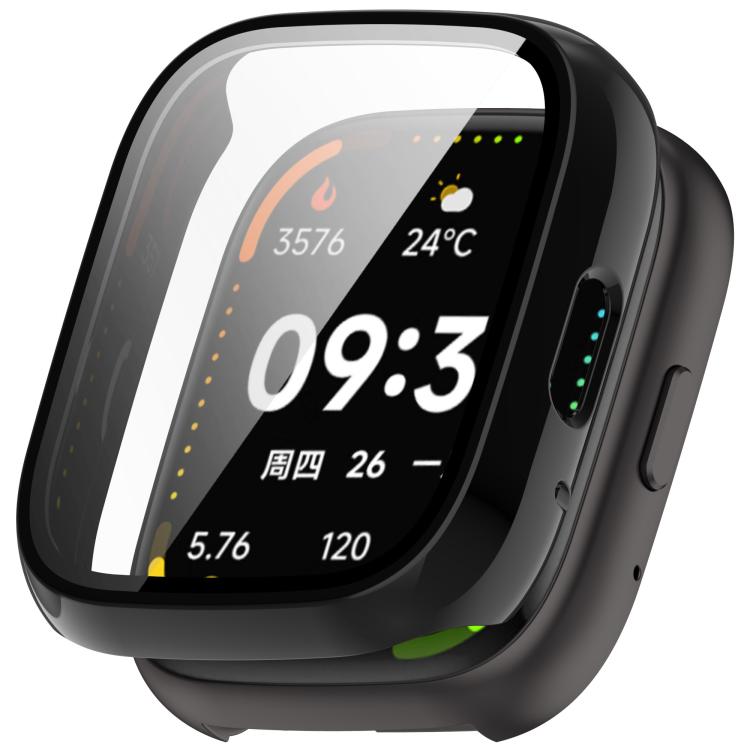 For Lexin Watch 3 Tempered Film Integrated PC Watch Protective Case(Black) - Watch Case by PMC TechLife | Online Shopping South Africa | PMC TechLife | Buy Now Pay Later Mobicred