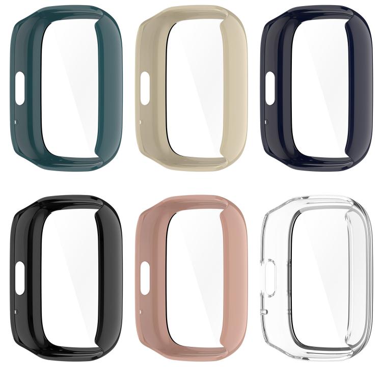 For Lexin Watch 3 Tempered Film Integrated PC Watch Protective Case(Black) - Watch Case by PMC TechLife | Online Shopping South Africa | PMC TechLife | Buy Now Pay Later Mobicred