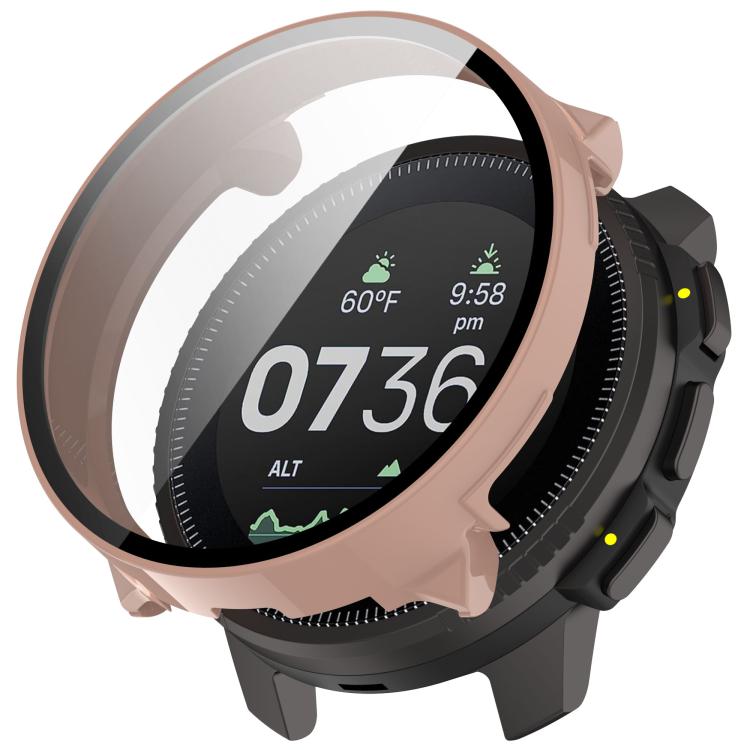 For Suunto Vertical Tempered Film Integrated PC Watch Protective Case(Cherry Pink) - Watch Case by PMC TechLife | Online Shopping South Africa | PMC TechLife | Buy Now Pay Later Mobicred