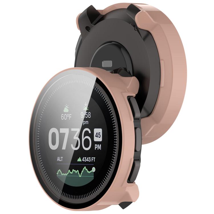For Suunto Vertical Tempered Film Integrated PC Watch Protective Case(Cherry Pink) - Watch Case by PMC TechLife | Online Shopping South Africa | PMC TechLife | Buy Now Pay Later Mobicred