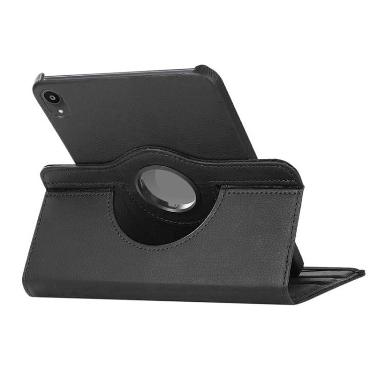 For iPad mini 2024 / mini 6 ENKAY 360 Degree Rotation Litchi Leather Smart Tablet Case(Brown) - free shipping - PMc TechLife - Order now!